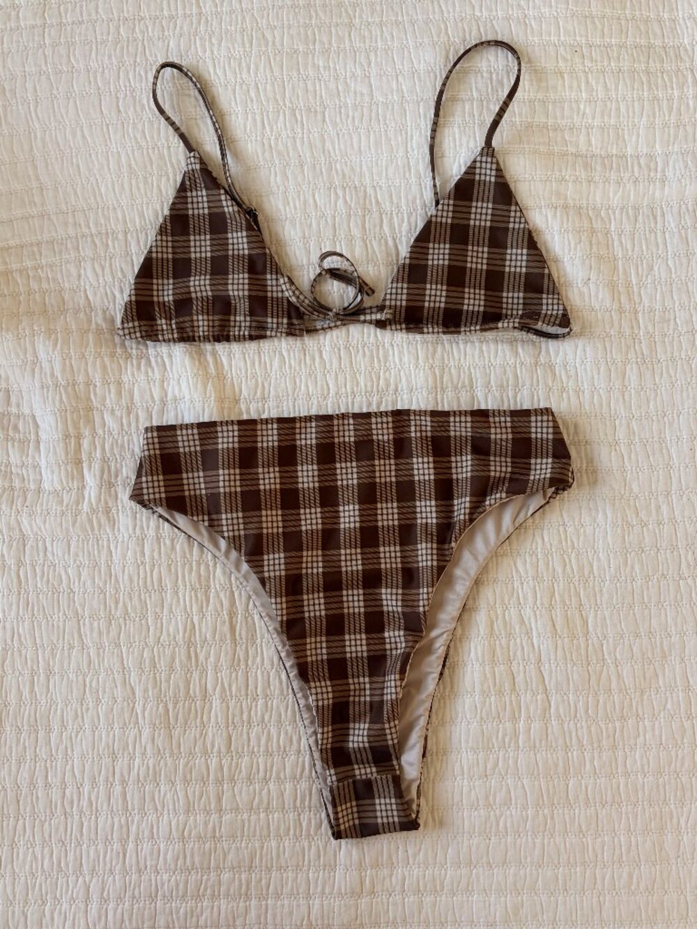 Palaka gingham bikini swimsuit